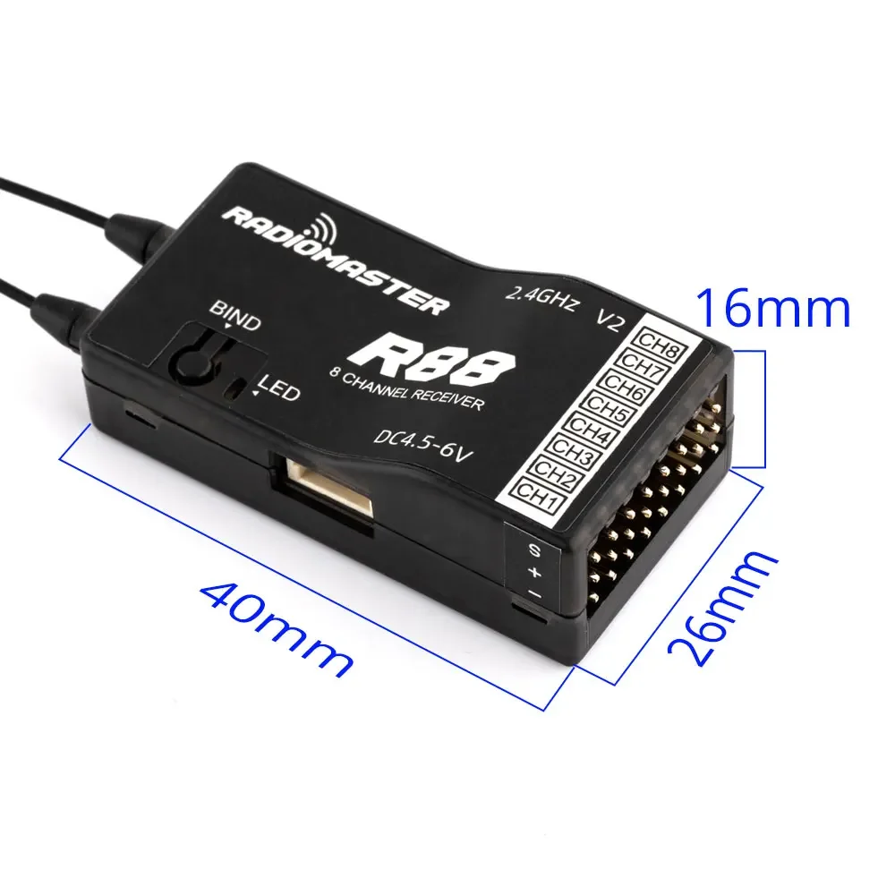 RadioMaster R88 V2.0 8ch SFHSS - Receiver Sbus 8Ch recension och pris