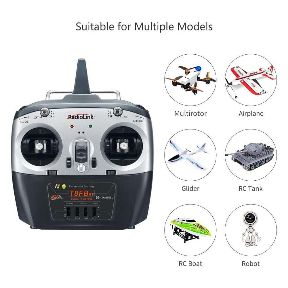 Radiolink T8FB V2 8CH RC Trans - Receiver Sbus 8Ch recension och pris