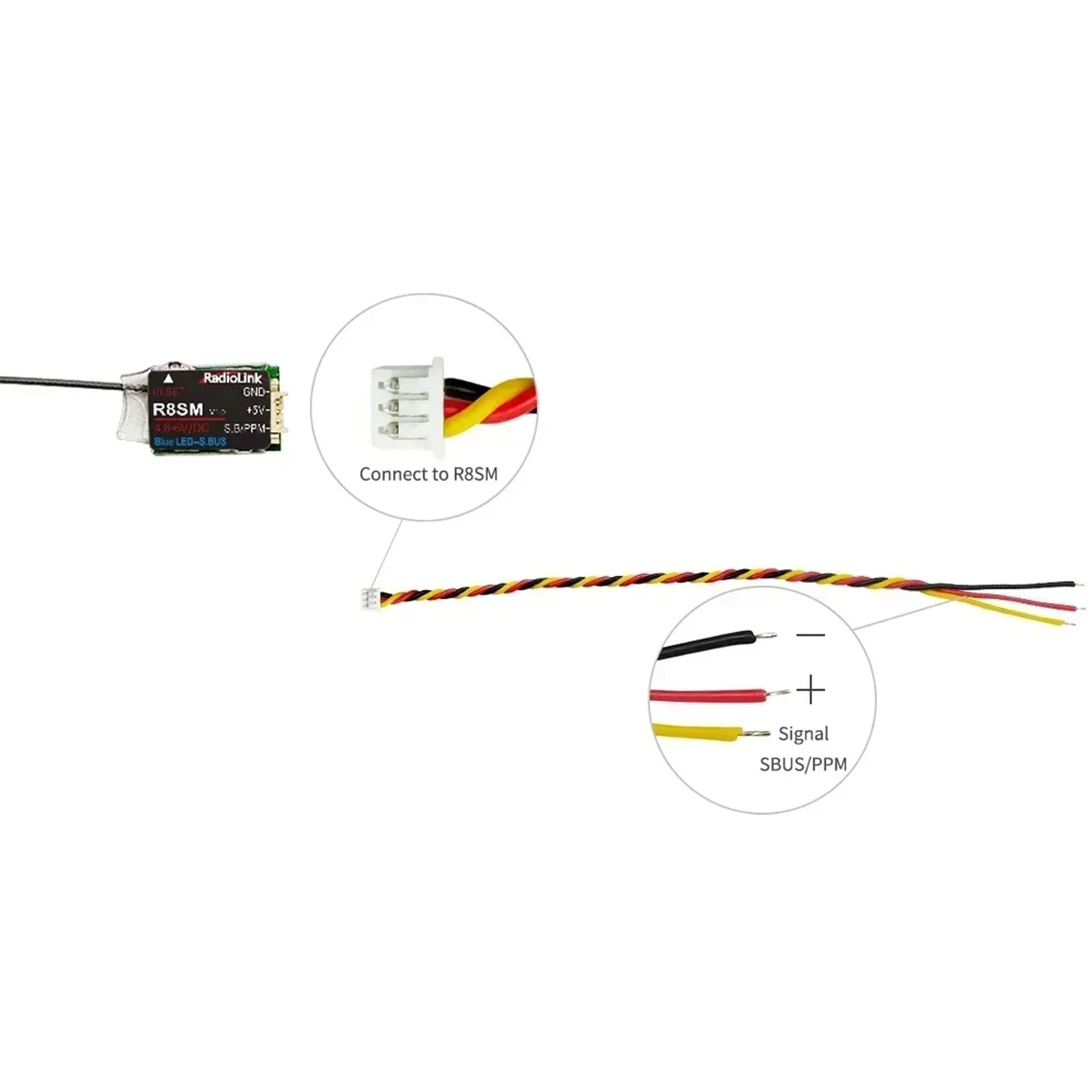 Radiolink R8SM 8 Channels 2.4G - Receiver Sbus 8Ch recension och pris