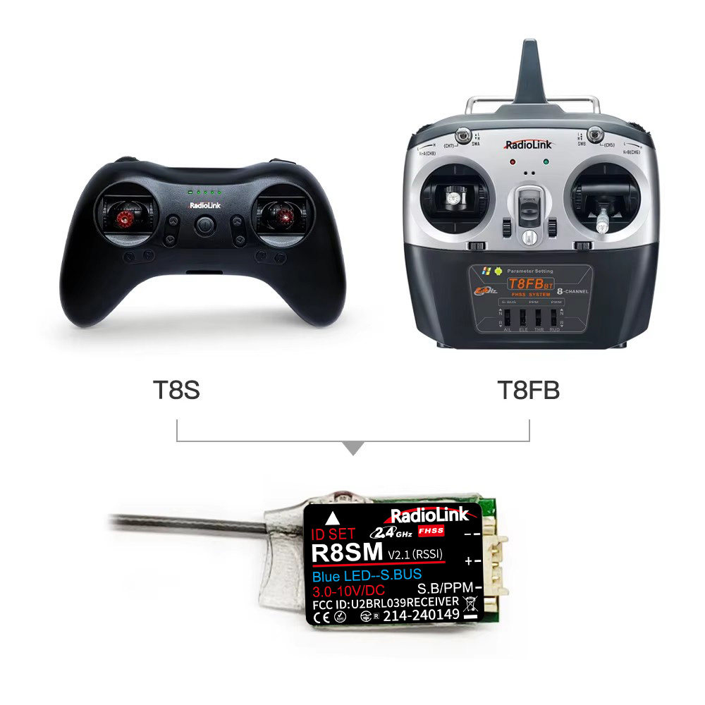 RadioLink R8SM 8CH 2.4GHz Supe - Receiver Sbus 8Ch recension och pris