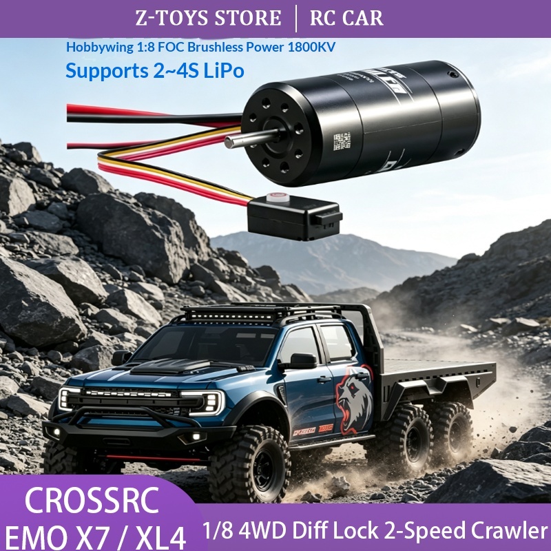 CROSSRC EMO X7 XL4 1/8 RC Craw - Rc Hobby Grade Truck recension och pris