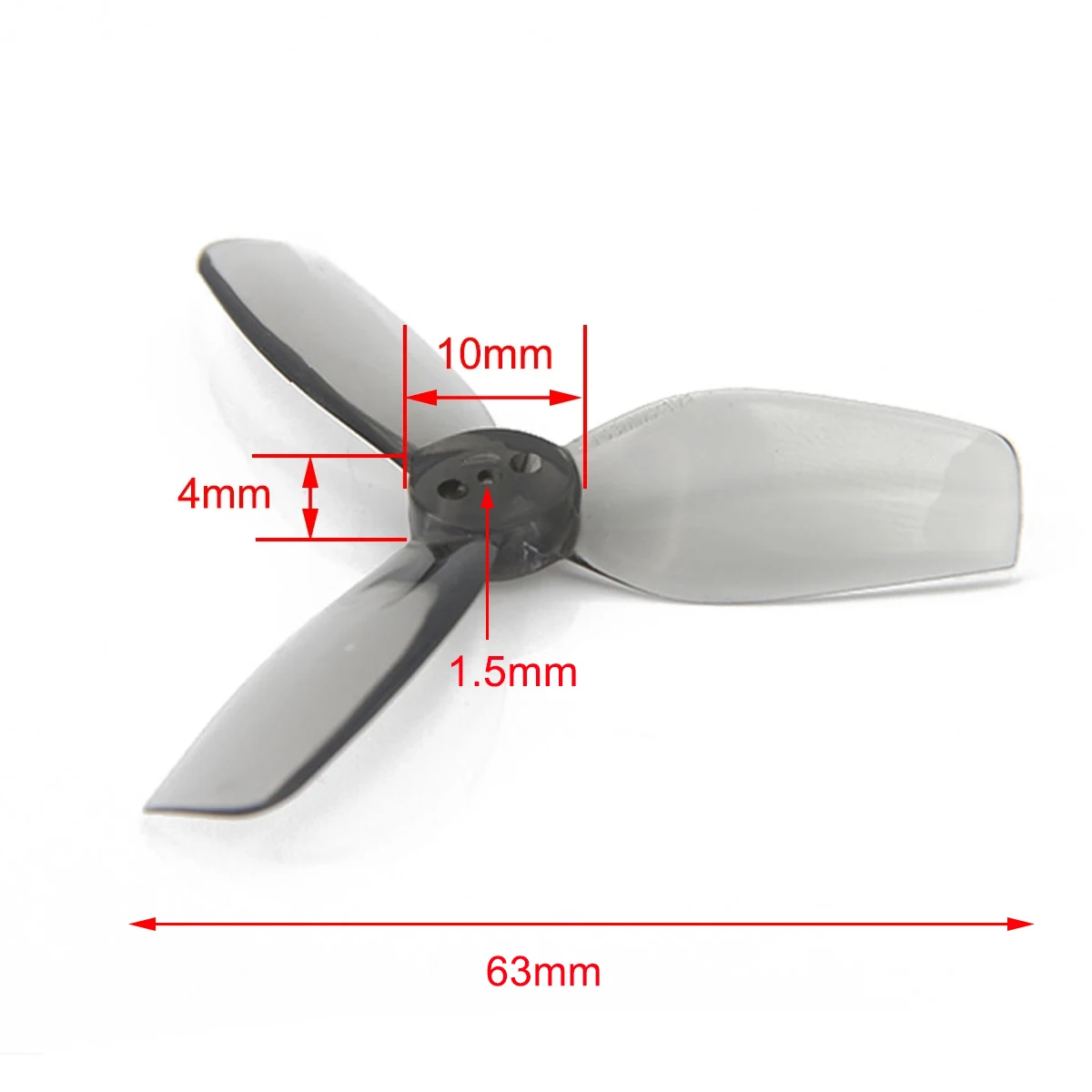 NEEBRC 2/4/8 Pairs 2.5inch 63m - Rc Plane Hobby Zone recension och pris
