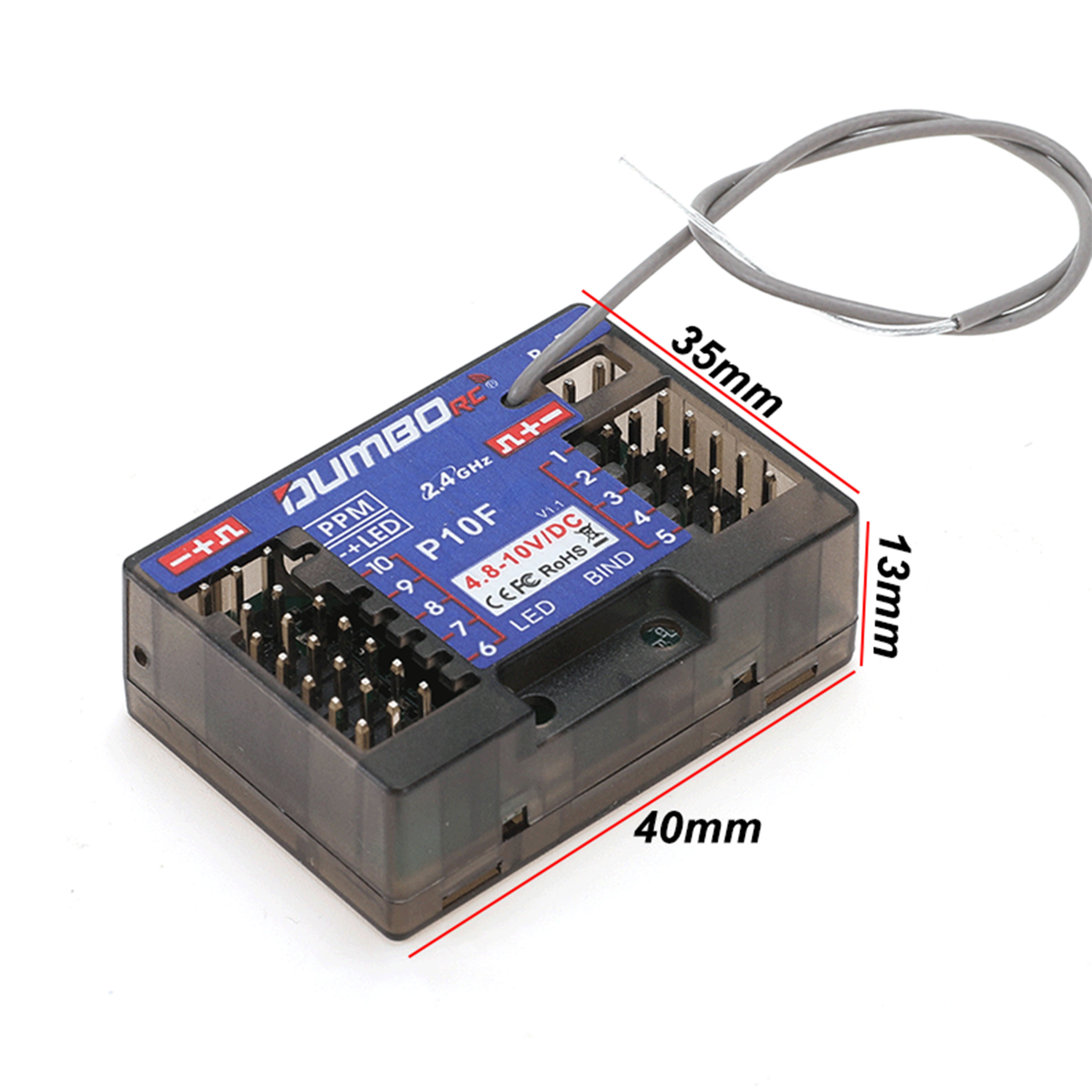 DUMBORC P10F P10FG 10CH 2.4GHz - Rc Hobby Shops recension och pris