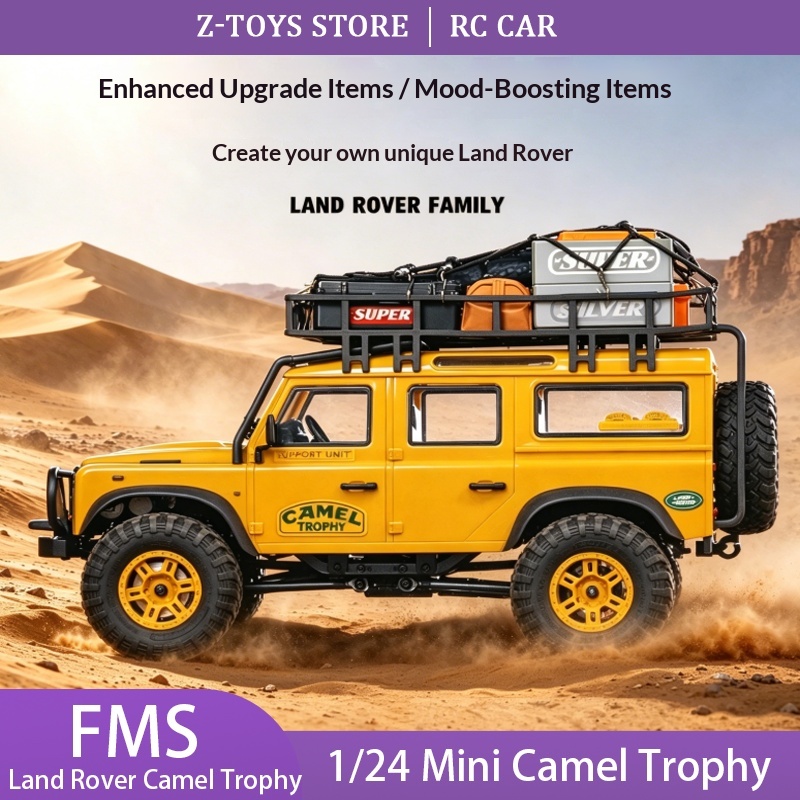 FMS 1/24 Licensed Land Rover C - Rc Hobby Land recension och pris