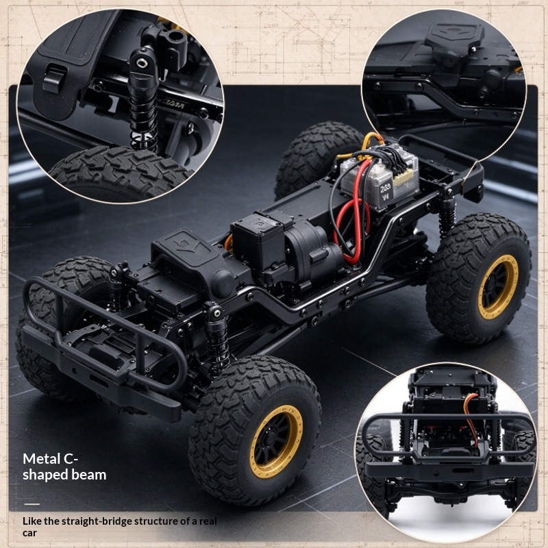 FMS 1/24 Licensed Land Rover C - Rc Hobby Land recension och pris